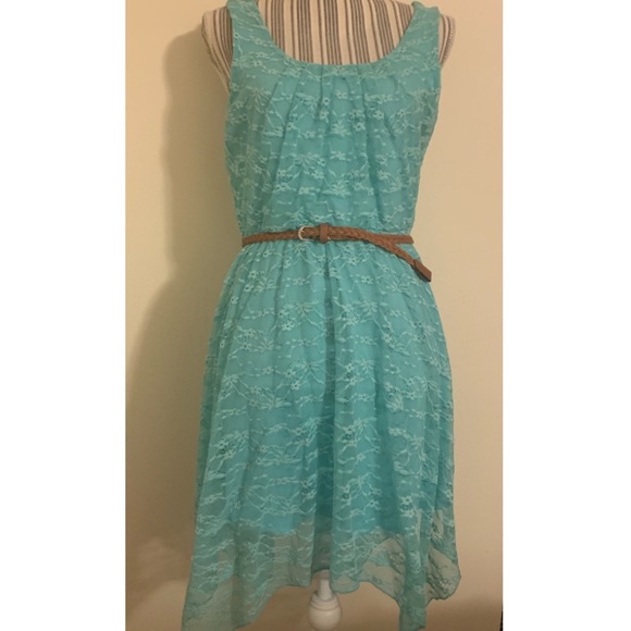 Dresses & Skirts - Blue Lace Dress